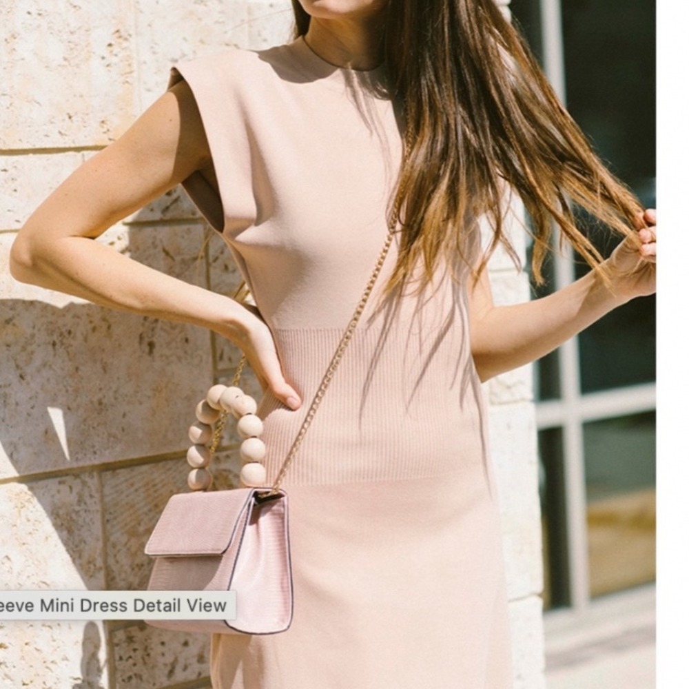 Deluc Trinity Mini Dress Tan XS NWT